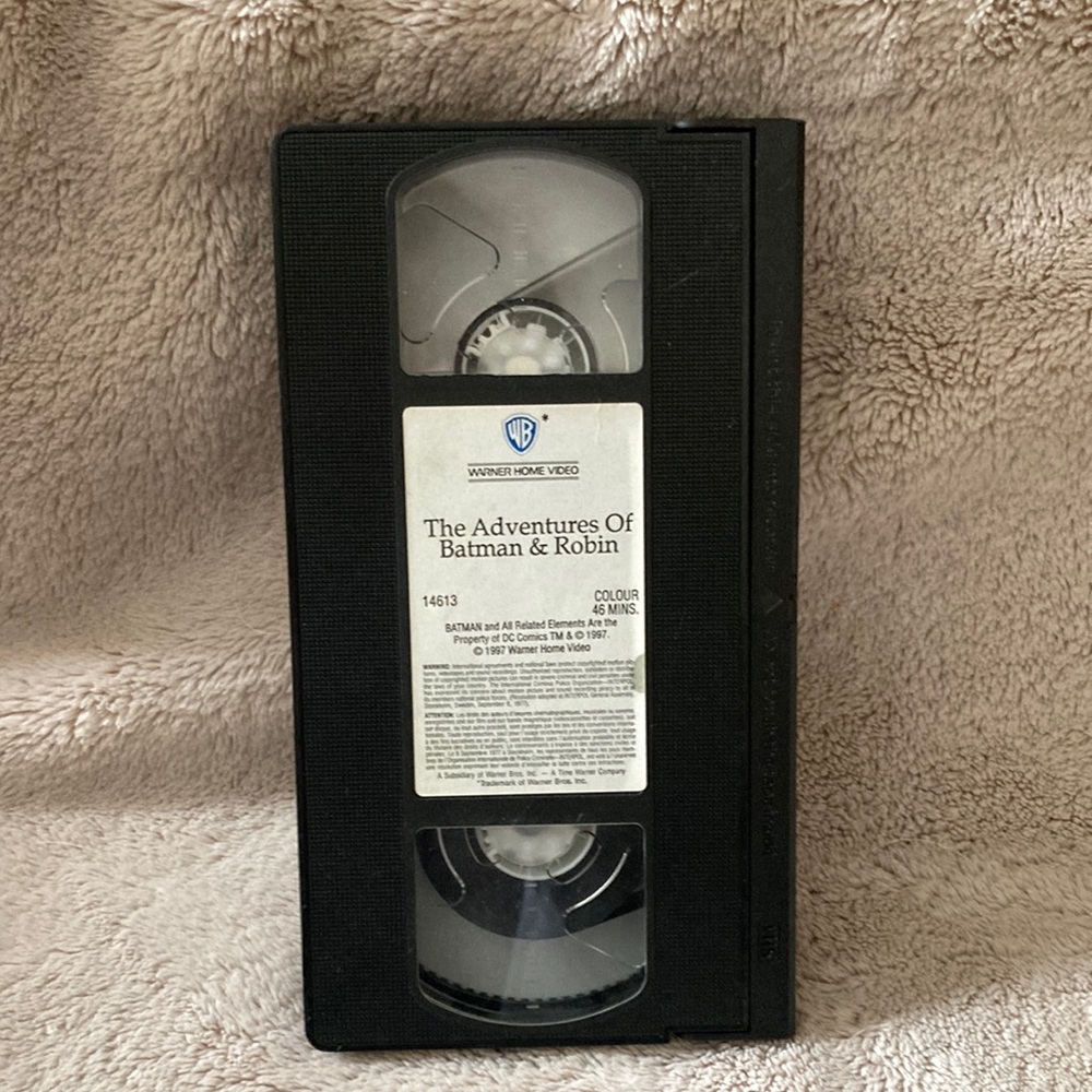 3/$12 The Adventures of Batman and Robin VHS Tape